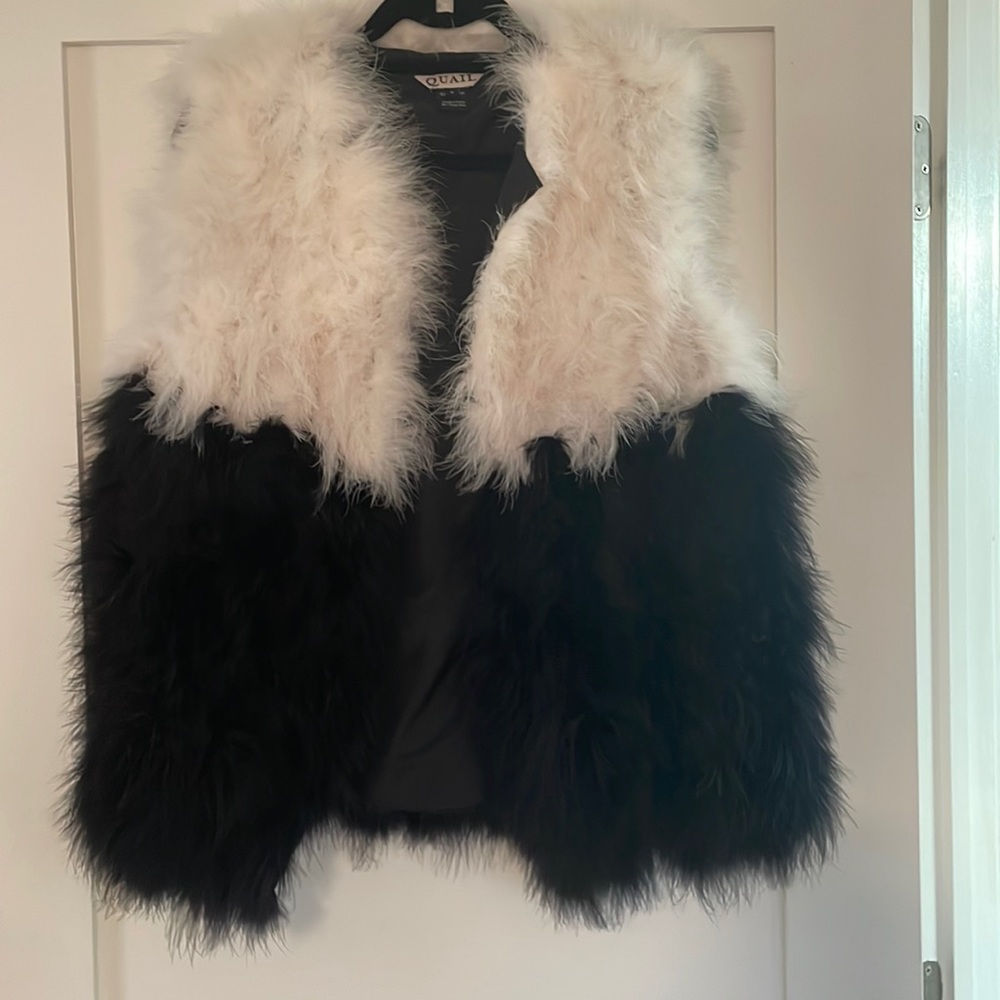 Colorblock Feather Vest 6